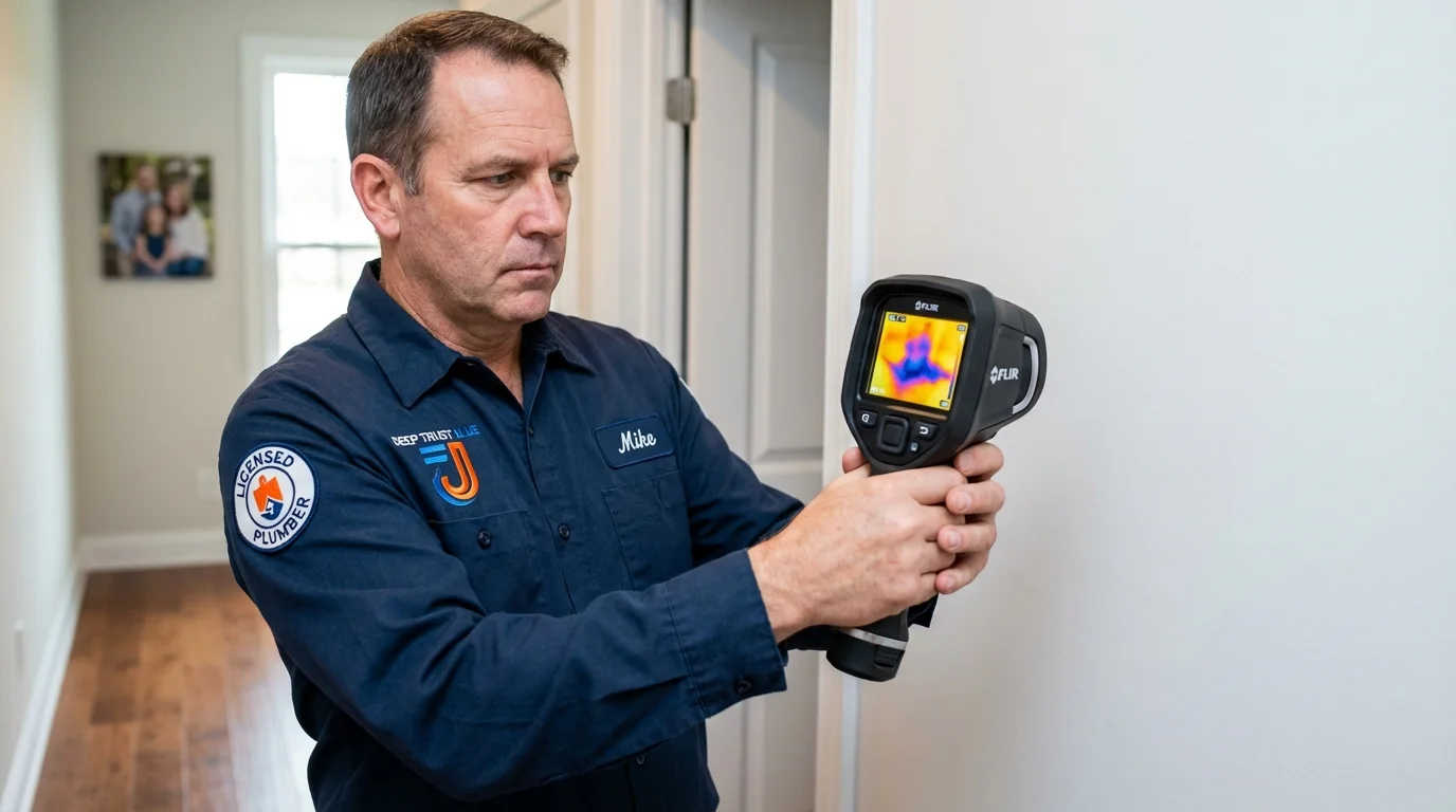 Thermal imaging leak detection by Johns Plumbing LLC in Leesville